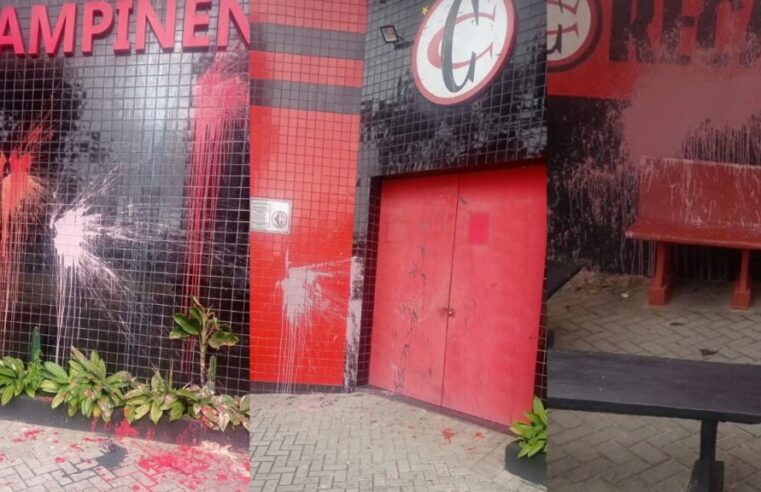 CT e loja do Campinense são alvo de vandalismo