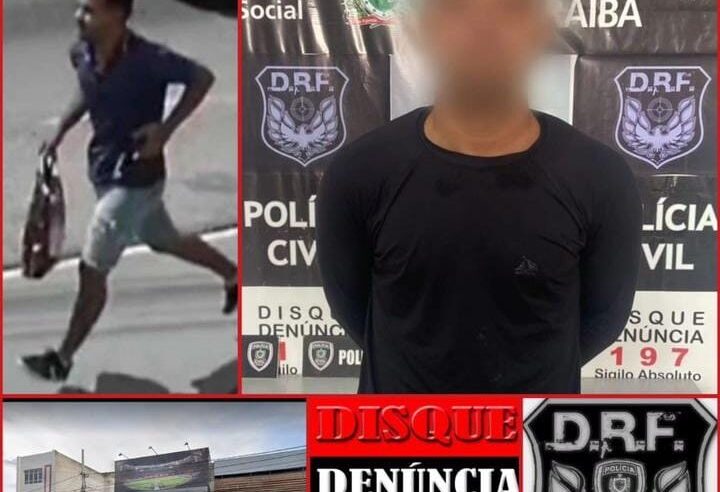 Polícia prende homem acusado de roubar loja do Flamengo em Campina Grande/PB