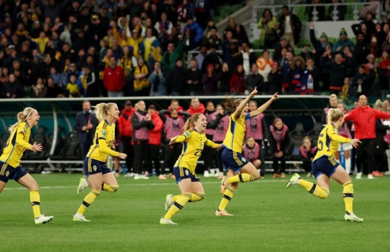 Suécia vence EUA nas penalidades máximas para chegar às quartas