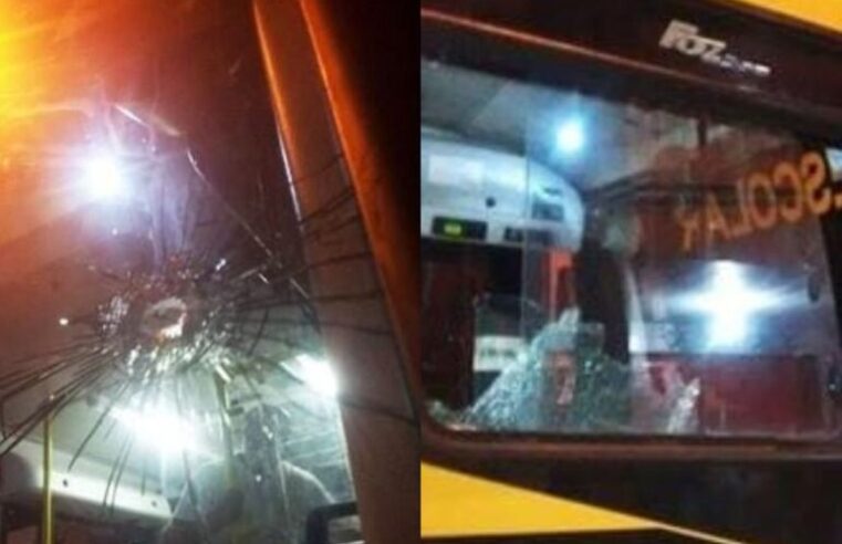 Ataque a ônibus escolar deixa motorista e estudante feridos no Vale do Piancó/PB