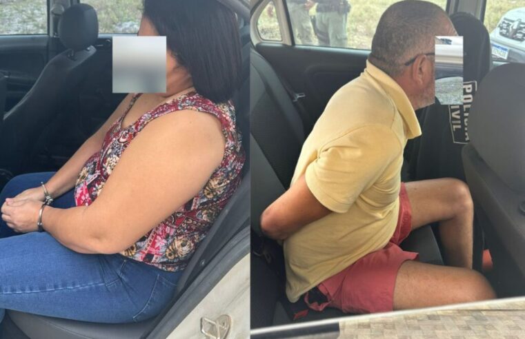 Casal acusado de matar idosa em Guarabira/PB é preso em Pernambuco