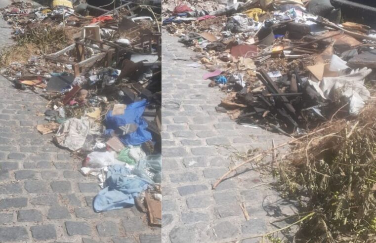 Moradores reclamam de excesso de lixo em rua do bairro Monte Castelo em Campina