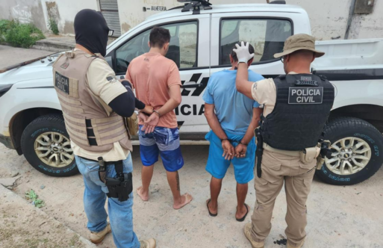 Operação investiga imóveis usados como pontos de tráfico em Baraúna/PB; dois suspeitos são presos