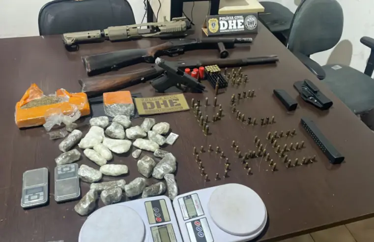 Polícia apreende armas e drogas em Patos/PB; prejuízo para o crime é de R$ 30 mil, diz polícia