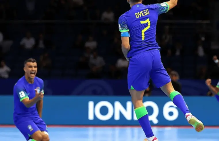 Em partida emocionante, Brasil vence Ucrância e vai para final da Copa do Mundo de Futsal