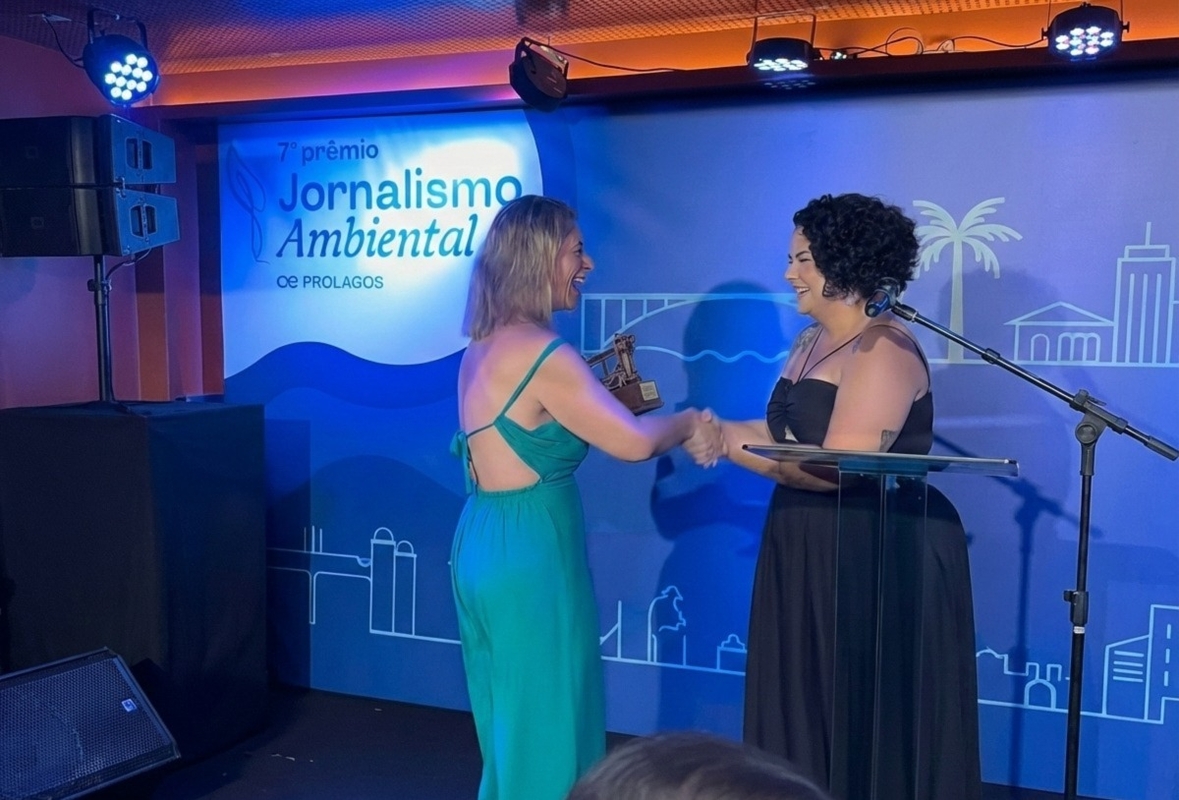 Prêmio Prolagos de Jornalismo Ambiental reconhece trabalho de Camila Raupp