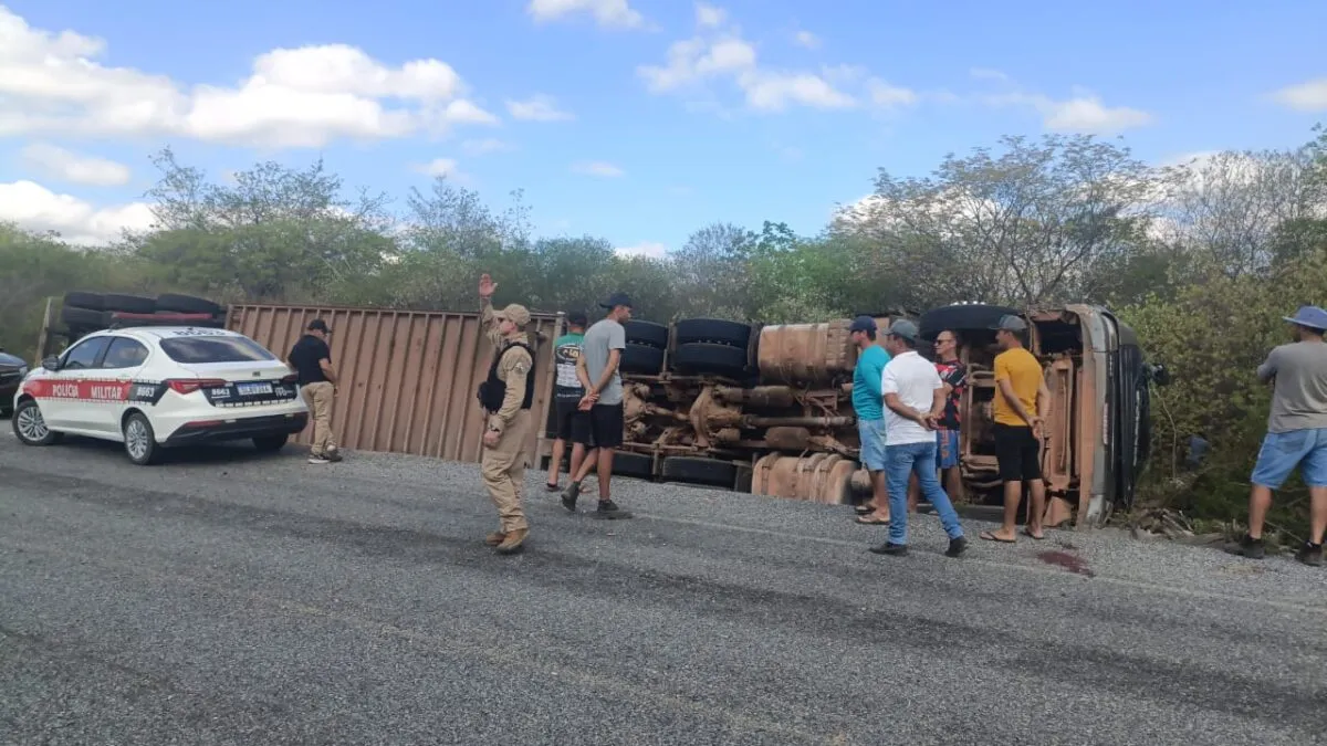 Carreta com 80 Bois Tomba no Sertão da Paraíba: Animais Morrem e Carga é Doada a Moradores