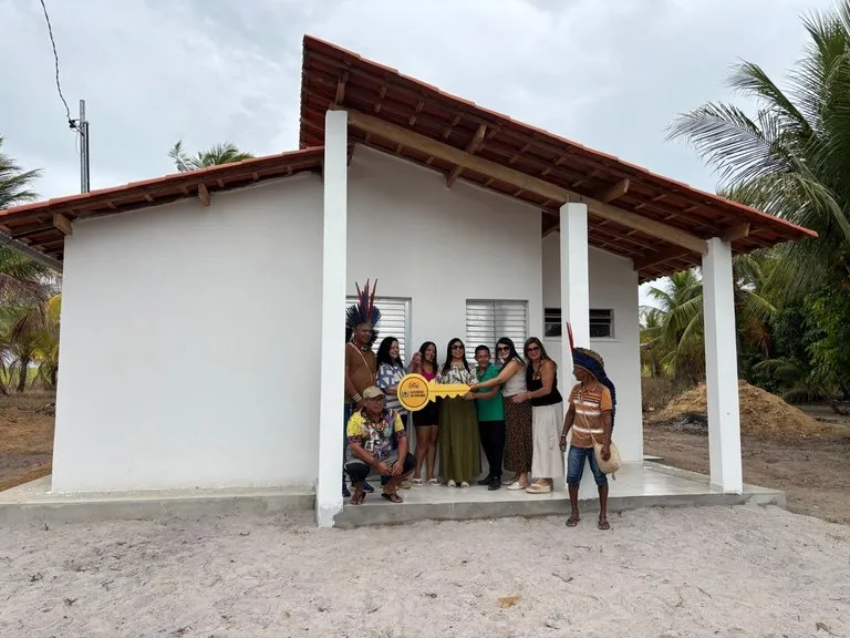 Governo da Paraíba entrega primeiras 11 casas para indígenas na Aldeia Brejinho, em Marcação, através do Minha Casa, Minha Vida Rural