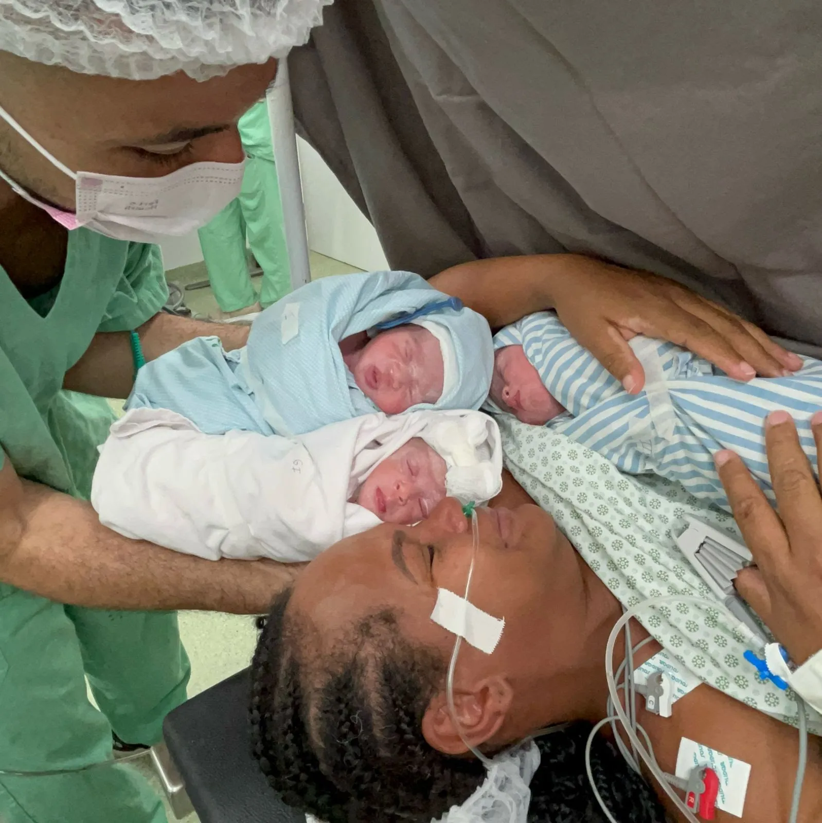 Trigêmeos em Parto Histórico: Hospital da Mulher na Paraíba Celebra Nascimento de Três Bebês em Primeiro Ocorrido na Unidade