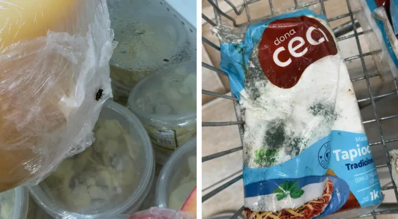Procon de João Pessoa flagra supermercado no Altiplano com mais de 500kg de alimentos vencidos e infestados por pragas