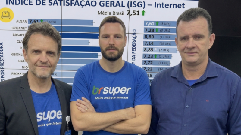 BrSuper Internet lidera ranking de satisfação da Anatel