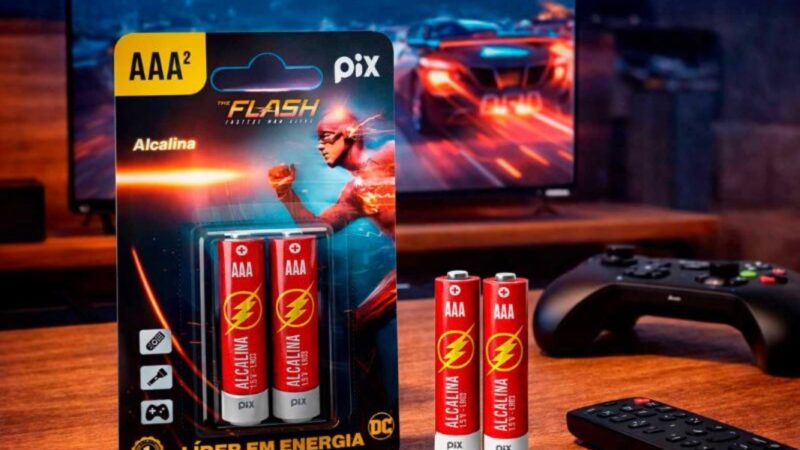 Testes apontam maior durabilidade das Pilhas Pix do FLASH™