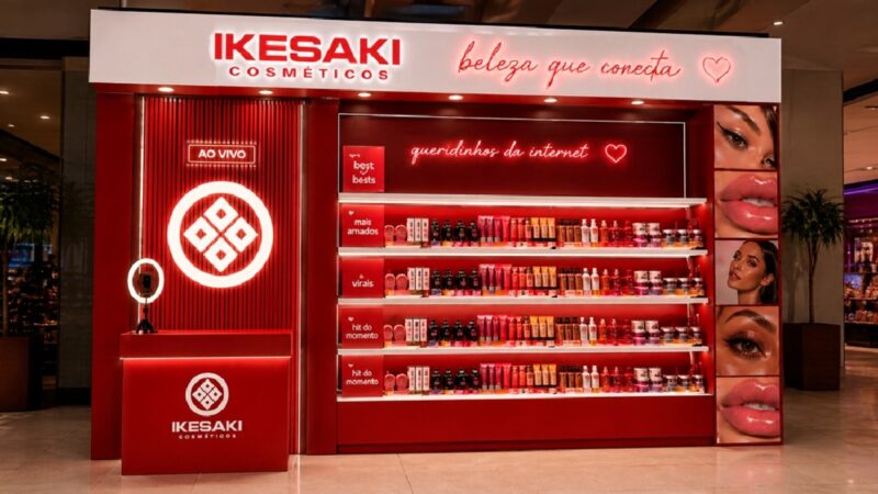 Ikesaki lança 1° hub live commerce de beleza em loja física
