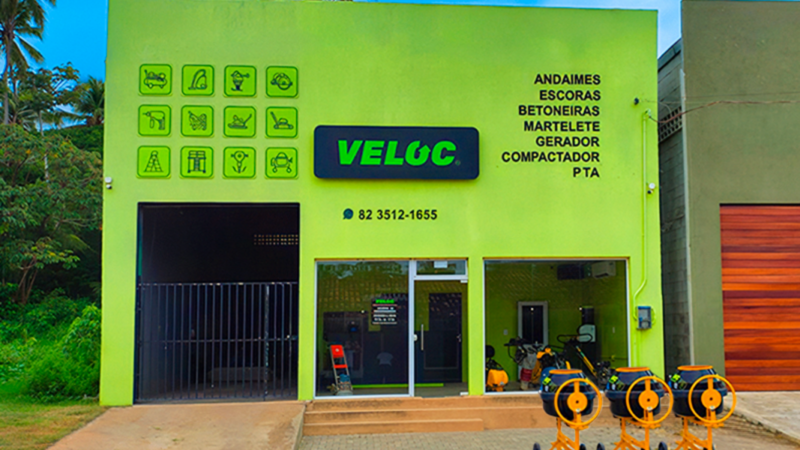 Veloc Locações fortalece obras no Litoral Norte de Alagoas