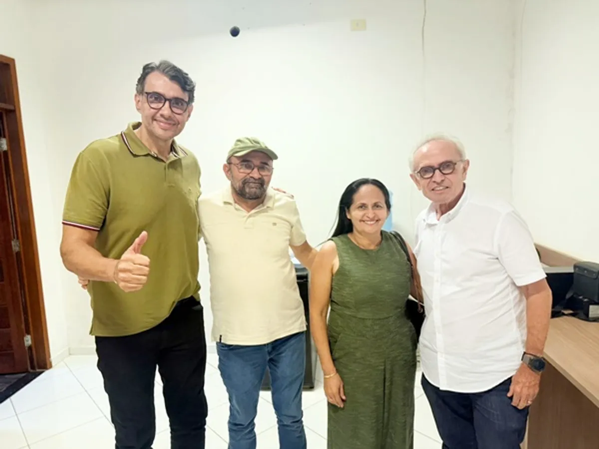 Articulação política no sertão da Paraíba ganha força com apoio decisivo à pré-candidatura de Cícero Lucena ao governo estadual
