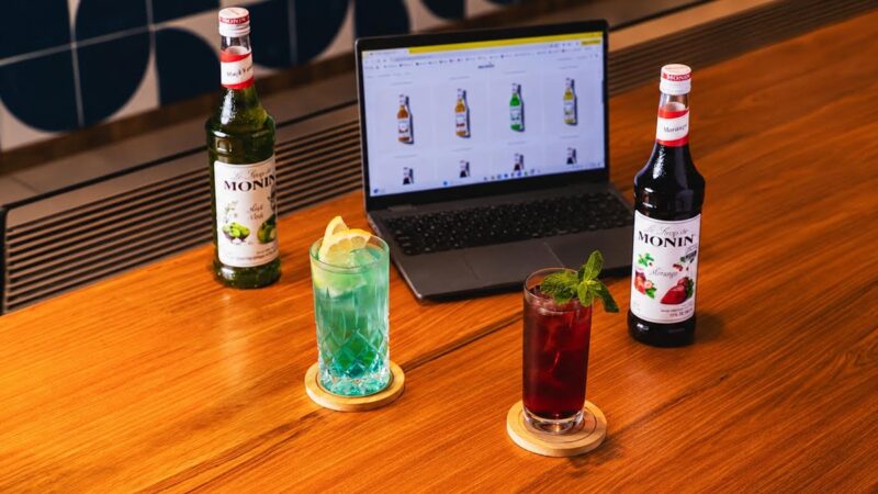 MONIN, marca de xaropes para drinks, lança e-commerce
