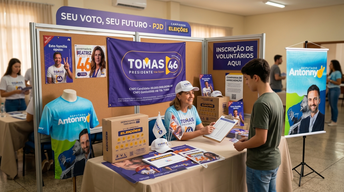 Eleições 2026 elevam demanda por materiais gráficos no país