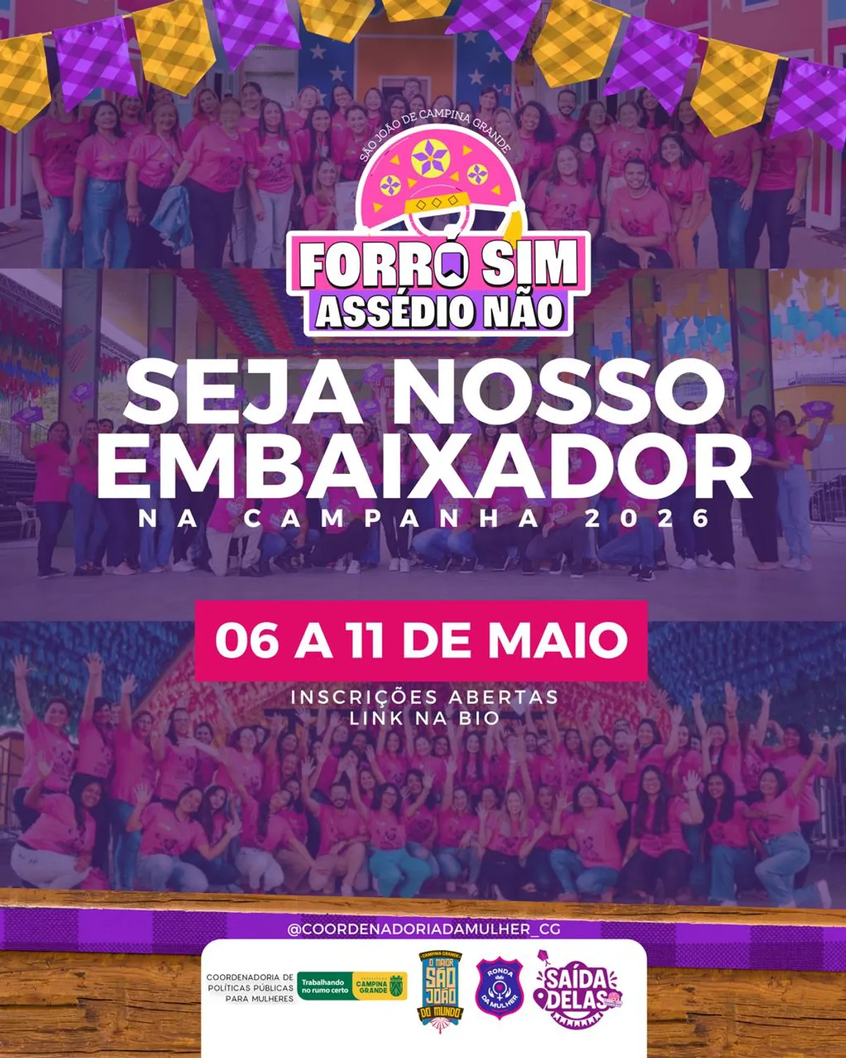 Última chance em Campina Grande para ser voluntário com certificado e selo da ONU