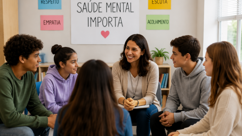 Certificação em saúde mental ainda é rara nas escolas