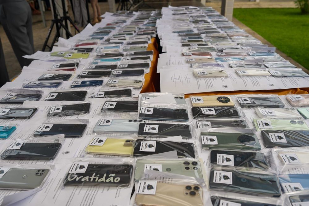 Mais de 4.500 celulares roubados já foram restituídos em operação contínua da Polícia Civil da Paraíba que transforma a segurança pública e devolve esperança aos cidadãos de Campina Grande e de todo o estado
