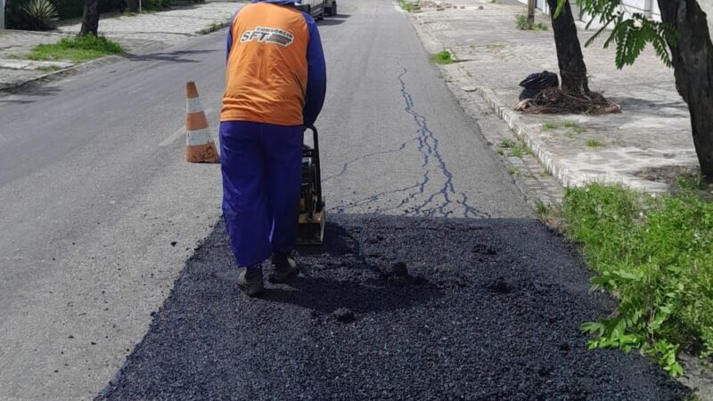 Operação Tapa-Buraco Intensifica Ações em 21 Bairros de João Pessoa Nesta Quarta-feira, Garantindo Vias Mais Seguras e Eficientes