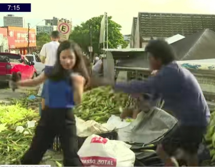 Repórter da TV Arapuan Sofre Agressão Violenta Durante Reportagem Ao Vivo em João Pessoa, Transmissão é Interrompida