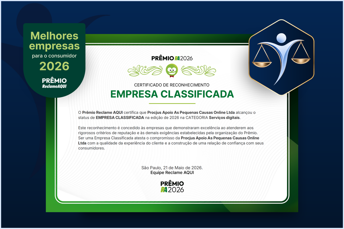 Procjus é classificada para o Prêmio Reclame AQUI 2026