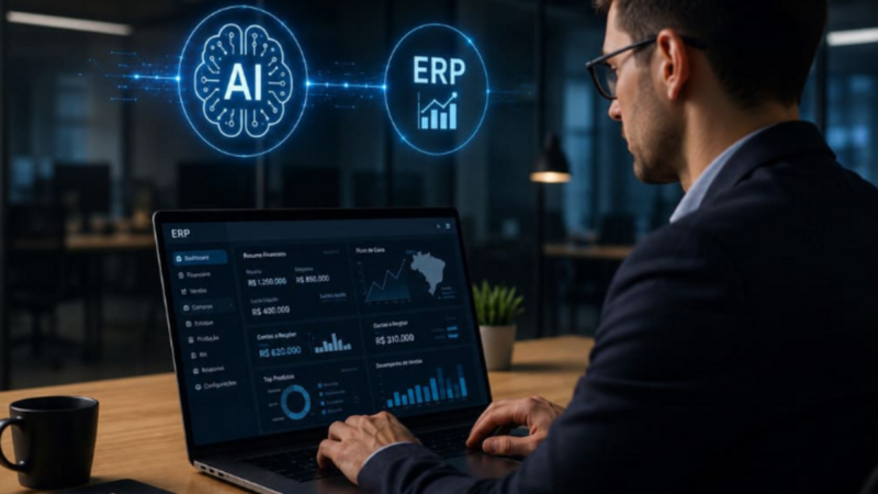 Uso de IA dobra em empresas brasileiras e impulsiona o ERP