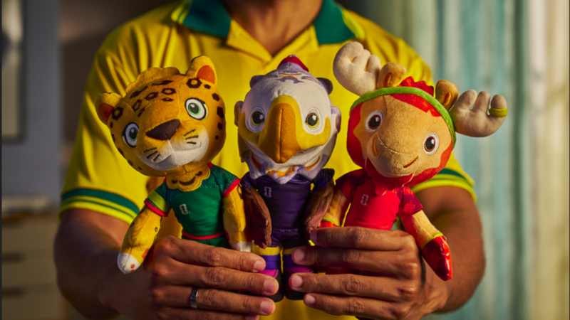 Promoção disponibiliza mascotes oficiais da Copa
