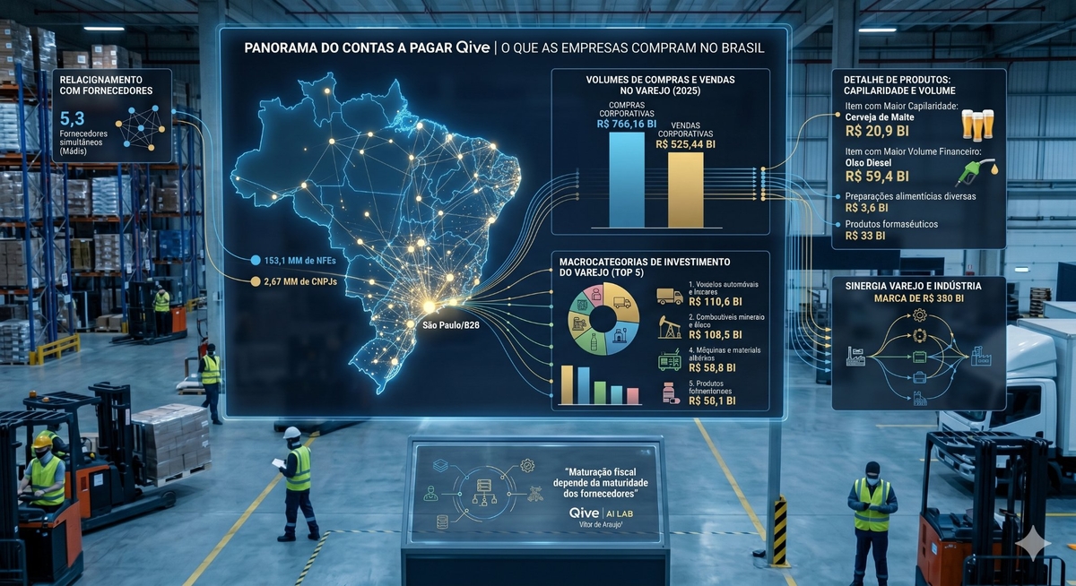 Varejo movimenta mais de R$ 766 bilhões em compras B2B