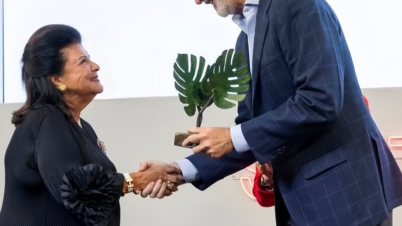 Luiza Helena Trajano recebe o South Summit Leadership Award