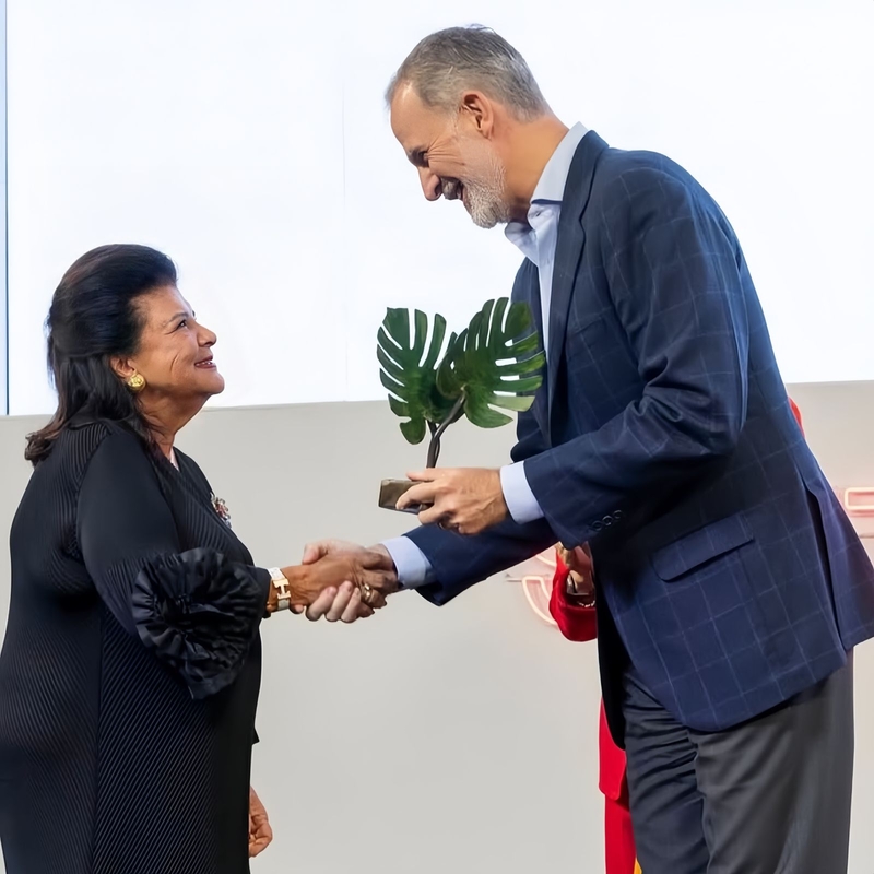 Luiza Helena Trajano recebe o South Summit Leadership Award