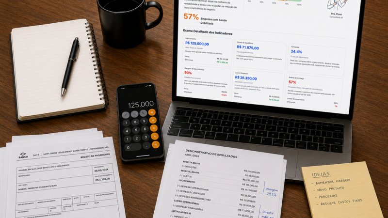 IA diagnostica finanças de pequenas empresas em 10 minutos