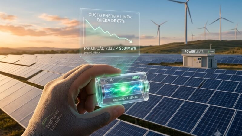 Custo da energia renovável deve cair até 2035