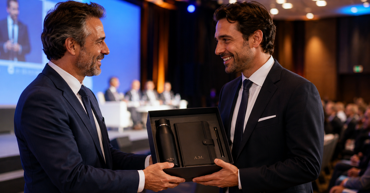 Empresas usam brindes para valorizar palestrantes em eventos