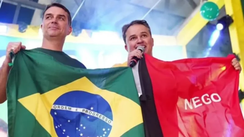 Flávio Bolsonaro confirma presença no São João de Campina Grande em 4 de julho, anuncia Efraim Filho
