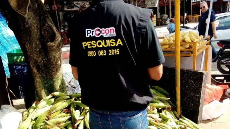 Milho in natura em João Pessoa registra variação de R$ 50; Procon-JP divulga pesquisa de preços em mercados públicos para festas juninas