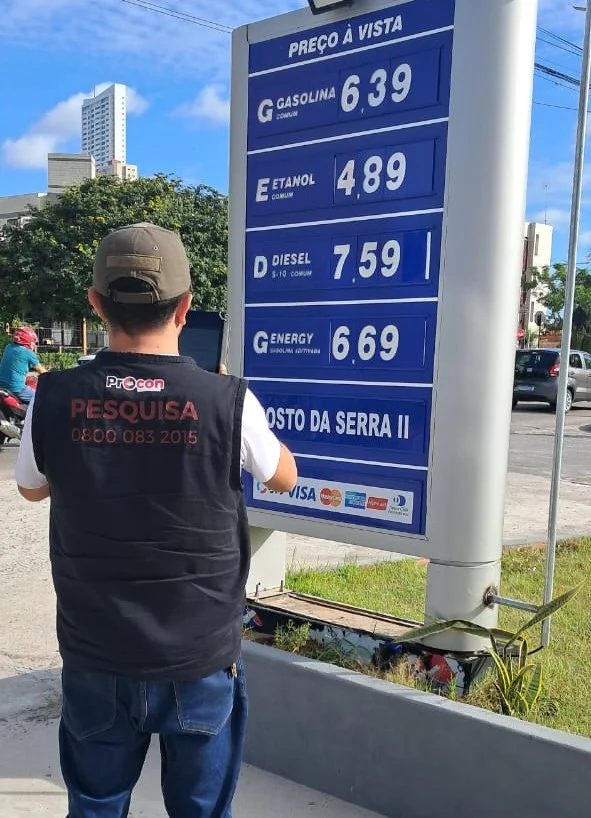 Economize no Combustível: Procon-JP divulga ranking semanal com os postos mais baratos em João Pessoa