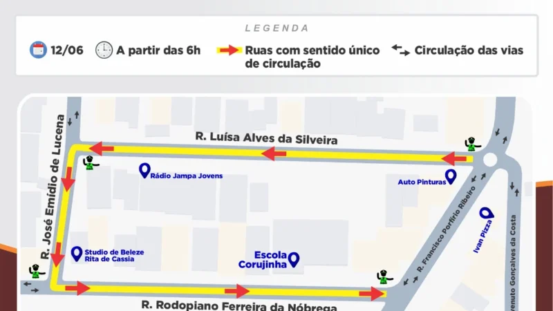 Novo Binário em Mangabeira II: Semob-JP Implementa Mudanças para Agilizar e Segurançar o Trânsito Local