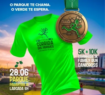 Corrida dos Parques em João Pessoa: Evento une esporte, verde e plantio de árvores com inscrições abertas