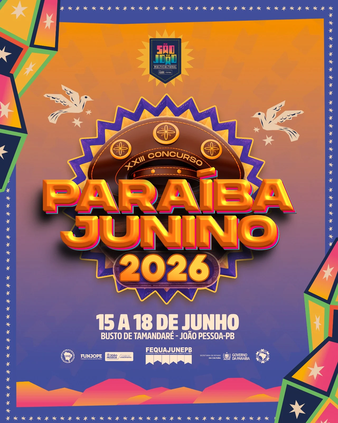 Paraíba Junino 2026 Agita João Pessoa: Quadrilhas Competem por R$ 60 Mil em Prêmios e Vagas Nacionais no Busto de Tamandaré