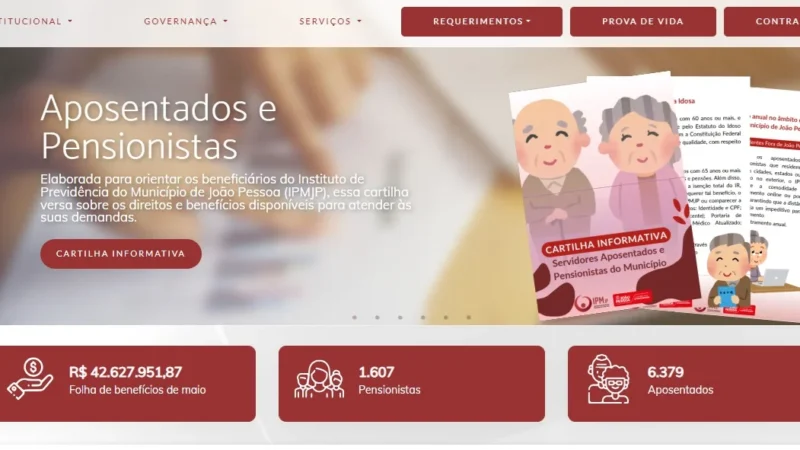 IPM-JP lança Cartilha Informativa essencial para aposentados e pensionistas de João Pessoa, com foco em direitos e bem-estar