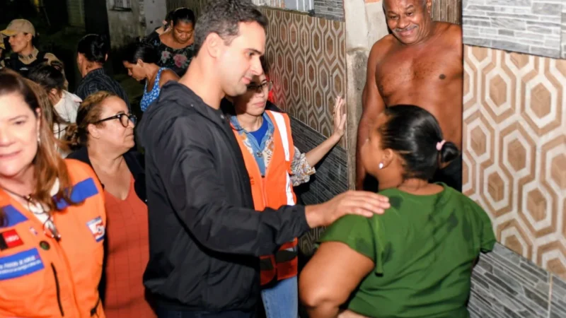 Lucas Ribeiro em Ação: Governador Visita Comunidades de João Pessoa Afetadas por Chuvas e Determina Providências Urgentes