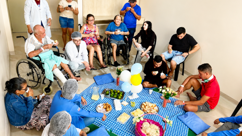 Hospital paraense promove piquenique para pacientes
