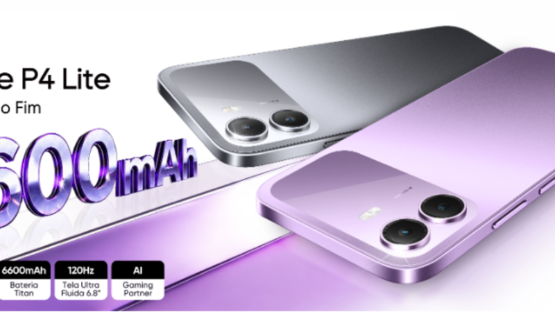 P4 Lite da realme chega ao Brasil com bateria de 6.600 mAh