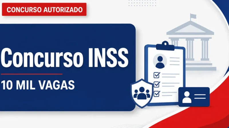 Concurso do INSS com 10 mil vagas continua sem aval do Governo Federal e previsão de decisão fica para o mês de novembro
