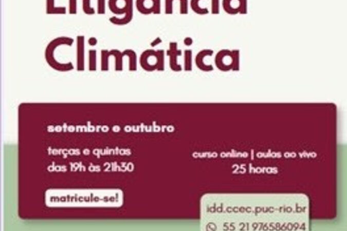 PUC-Rio e LACLIMA lançam curso inédito sobre o clima