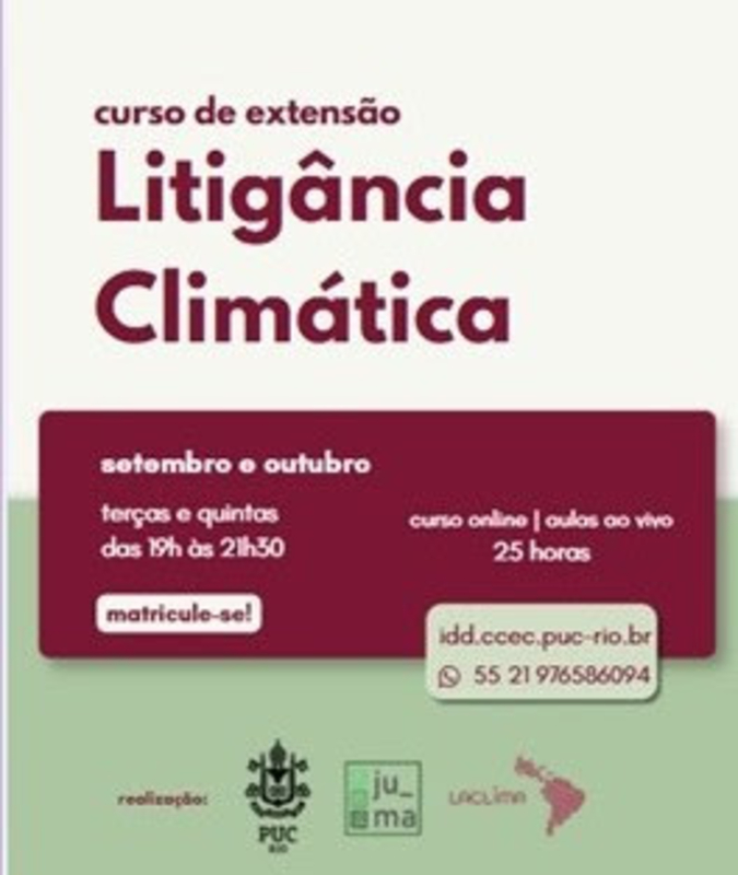 PUC-Rio e LACLIMA lançam curso inédito sobre o clima