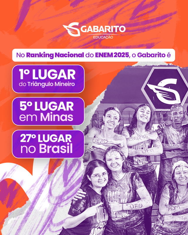 Gabarito Educação conquista 5ª posição no ENEM em Minas