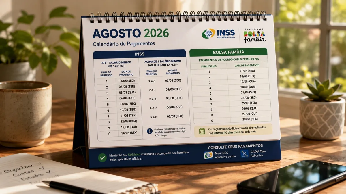 Pagamentos recordes do INSS e Bolsa Família injetam R$ 2.221 na economia: veja como famílias podem receber os benefícios acumulados nos últimos dias de julho de 2026